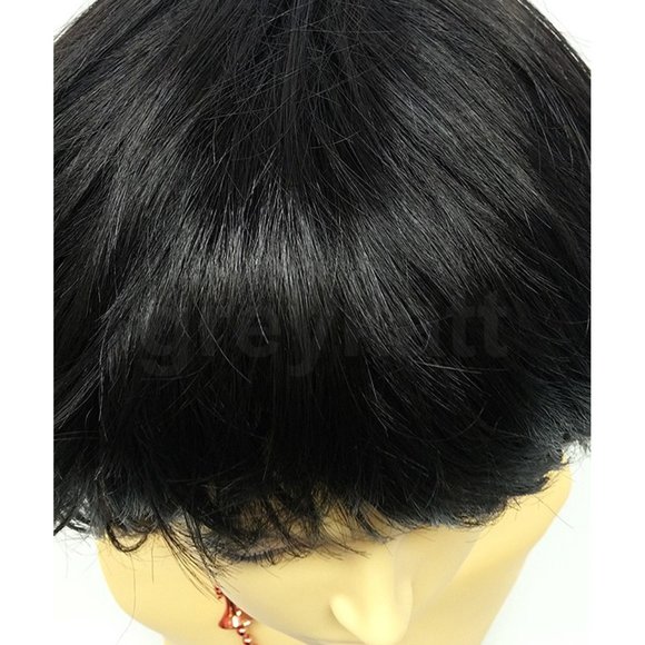 Black short shag pixie wig - Picture 4 of 5
